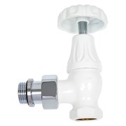 Угловой запорный клапан для радиатора SR Rubinetterie ретро