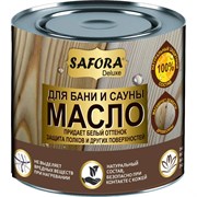 Масло для бани и сауны SAFORA БЕЛОЕ с воском 0,5л ж/б