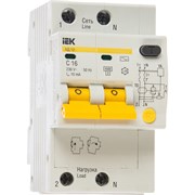 Дифференциальный автомат IEK АД-12 2п, 16А, C, 10мА