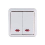 Двухклавишный выключатель Generica ОКТАВА