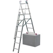 Алюминиевая трехсекционная лестница KRAUSE Corda 3х7