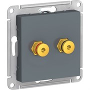 Двухместная аудиорозетка Systeme Electric AtlasDesign