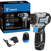 Аккумуляторная бесщеточная компактная дрель шуруповерт DEKO Loner 12V PRO