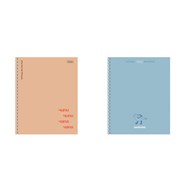 Тетрадь А5, 80 л., HATBER, гребень, линия, матовая ламинация, "Чипи-чипи" (микс в спайке), 088819, 80Т5лВ2гр