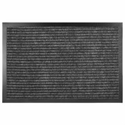 Коврик придверный 80х120 см, СЕРЫЙ, влаго-грязезащитный, 430 г/м2, ребристый, ЛЮБАША СТАНДАРТ, 701037