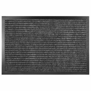 Коврик придверный 90х150 см, СЕРЫЙ, влаго-грязезащитный, 430 г/м2, ребристый, ЛЮБАША СТАНДАРТ, 701039