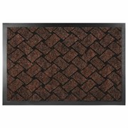 Коврик придверный 60х90 см, КОРИЧНЕВЫЙ, влаго-грязезащитный, 450 г/м2, плетение, PRIMILA (ПРИМИЛА) KRAFT, 701049