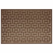 Коврик придверный 60х90 см, ВЕНГЕ, грязезащитный, 430 г/м2, фактурный рисунок АЛМАЗ, ЛЮБАША, 701056