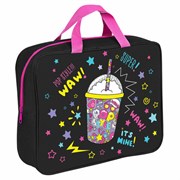 Папка на молнии с ручками BRAUBERG А4, 1 отделение, полиэстер, 80 мм, "Pop style", 271480