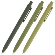 Ручка шариковая автоматическая BRUNO VISCONTI "SoftClick Verde", СИНЯЯ, корпус ассорти, 0,5 мм, 20-0403