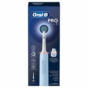 Зубная щетка электрическая ORAL-B (Орал-би) Pro-Series 3, Голубая, 1 сменная насадка, 741751