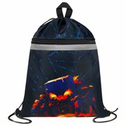 Мешок для обуви BRAUBERG, с петлей, светоотражающая полоса, 2 отделения, 46х36 см, "Fire spider", 273450