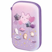 Пенал BRAUBERG KIDS большой удобный с откидной планкой, EVA, 22х15х4 см, "Dreamy clouds", 273507