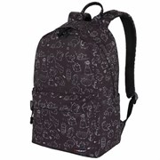 Рюкзак HEIKKI DREAM (ХЕЙКИ) универсальный, с карманом для ноутбука, эргономичный, "Crazy cats", 42х26х14 см, 273853