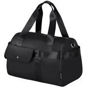 Сумка дорожная HEIKKI HANDY (ХЕЙКИ), карман на молнии, багажная лента, черная, 38х16х25 см, 273874