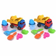 Набор для игр в песке: грузовик "Медвежонок", ведерко, совок, грабельки, 4 формочки, НОРДПЛАСТ, 431708