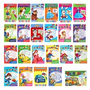 Раскраски "Для мальчиков и девочек", КОМПЛЕКТ 25 шт., А5, 140х200 мм, 16 стр., ПП, 27652