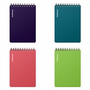 Блокнот МАЛЫЙ ФОРМАТ А6, 102х146 мм, 80 л., гребень, пластик, клетка, ERICH KRAUSE, "Reef", 63649