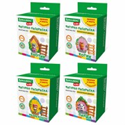 ПАННО ИЗ ГИПСА "СКАЗОЧНАЯ ДВЕРЦА", с красками и кистью для росписи, ассорти, BRAUBERG KIDS, 666013