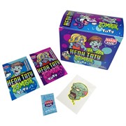 Взрывная карамель "НЕОН ТАТУ ЗОМБИ" со светящейся татуировкой, 1 г, КАНДИ КЛАБ, CAR133