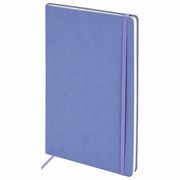 Скетчбук, слоновая кость 140 г/м2 210х297 мм, 80 л., КОЖЗАМ, резинка, BRAUBERG ART CLASSIC, пастель сиреневый, 116883