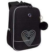 Ранец GRIZZLY анатомическая спинка, 2 отделения, для девочек, "INFINITY", 37х26х16 см, RAw-594-2/1