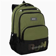 Рюкзак GRIZZLY школьный, анатомическая спинка, 2 отделения, для мальчиков, "RUN", хаки, 45х32х23 см, RU-530-6/3