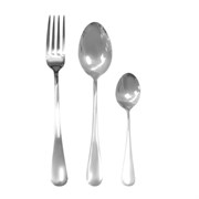 Набор столовых приборов STANDARD 18 шт., 6 персон серебристый нержавеющая сталь, гофрокартон, DASWERK (ДАСВЕРК), 881141, 609074