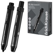 Маркер перманентный автоматический ERICH KRAUSE RP-700 "Click it", ЧЕРНЫЙ, 2 мм, 60828
