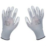 Перчатки нейлоновые SCAFFA "Базис", полиуретановое покрытие (облив), размер 8, M (средний), 00-00012434