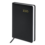 Ежедневник датированный 2026, А5, 138x213 мм, BRAUBERG "Select", балакрон, черный, 117086