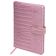 Еженедельник датированный 2026 А5 145х215 мм, BRAUBERG "Party", под кожу, коралловый, 117178