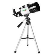 Телескоп рефрактор астрономический настольный, увеличение 150х, объектив 70 мм, фокус 300 мм, видоискатель, BRAUBERG KIDS 70300, 391397