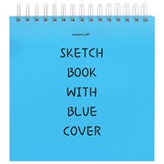 Скетчбук, белая бумага 120 г/м2, 190х190 мм, 80 л., гребень, жёсткая подложка, BRAUBERG ART, Ассорти Mood, 116905