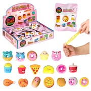 Игрушка-антистресс Жмяка "Няшка-Вкусняшка мини 2" набор 2 шт., слепой пакет, дисплей, 1TOY, Т26172