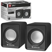 Колонки компьютерные DEFENDER SPK 22, 2.0, 2х2, 5Вт, пластик, черный, 65503