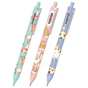 Карандаш механический 0,7 мм с принтом FUNSTER (ФАНСТЕР) "CORGI", корпус soft-touch ассорти, 182060