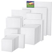 Холсты на картоне НАБОР 30 штук в коробе, хлопок, грунт, 280 г/м2, BRAUBERG ART CLASSIC, 192663