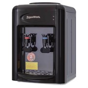 Кулер для воды AQUA WORK 0.7-TDR, настольный, НАГРЕВ/ЭЛЕКТРОННОЕ ОХЛАЖДЕНИЕ, 2 крана, черный, 34502