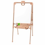 Мольберт растущий для мела/магнитно-маркерный 53х46 см, BRAUBERG "NIKA KIDS", БЕЖЕВЫЙ, 665759
