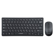 Набор беспроводной GEMBIRD KBS-9100, клавиатура 78 клавиш, мышь 4 кнопки, 1600 DPI, 2.4 ГГц, черный