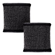 Губка-скрабер 11х10х1,5 см, поролон + металлическая оплетка КОМПЛЕКТ 2 штуки, посуда, уборка, LAIMA, 700058