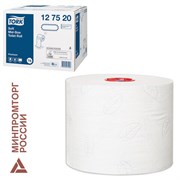 Бумага туалетная 90 м, Tellus/TORK (Система Т6) PREMIUM, КОМПЛЕКТ 27 рулонов, 2-слойная, белая, 127520/127521