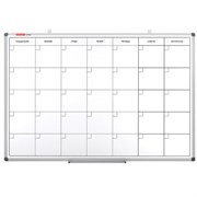 Доска-планинг НА МЕСЯЦ магнитно-маркерная 60х90 см, алюминиевая рамка, BRAUBERG "Extra", 237564