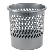 Корзина для бумаг STAFF "Basic" сетчатая, 10 л, серая, 237918