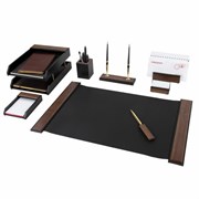 Набор настольный GALANT "Sirius" из дерева, 8 предметов, цвет "орех/чёрный", 238161