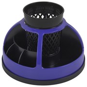 Подставка-органайзер STAFF "Attraction", 9 отделений, вращающаяся, черная/фиолетовая, 238320