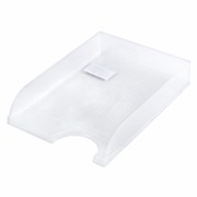 Лоток горизонтальный для бумаг BRAUBERG "Standard", 350х253х65 мм, прозрачный, 238349