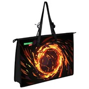 Папка для рисунков и чертежей с регулируемыми ручками BRAUBERG KIDS А3,1 отделение, карман внутри, "Fire split", 273416