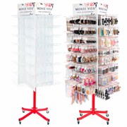 Стойка для размещения товара напольная MONTE VITA (МОНТЕ ВИТА), 211x58x58 см, 150 крючков, 507505